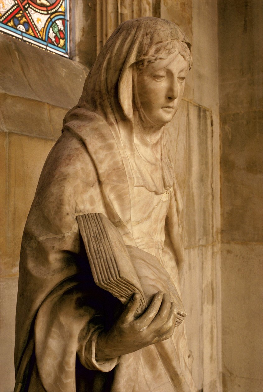 St. Anna und ihre Tochter die Jungfrau Maria, Detail von St. Anna von Jean Bullant