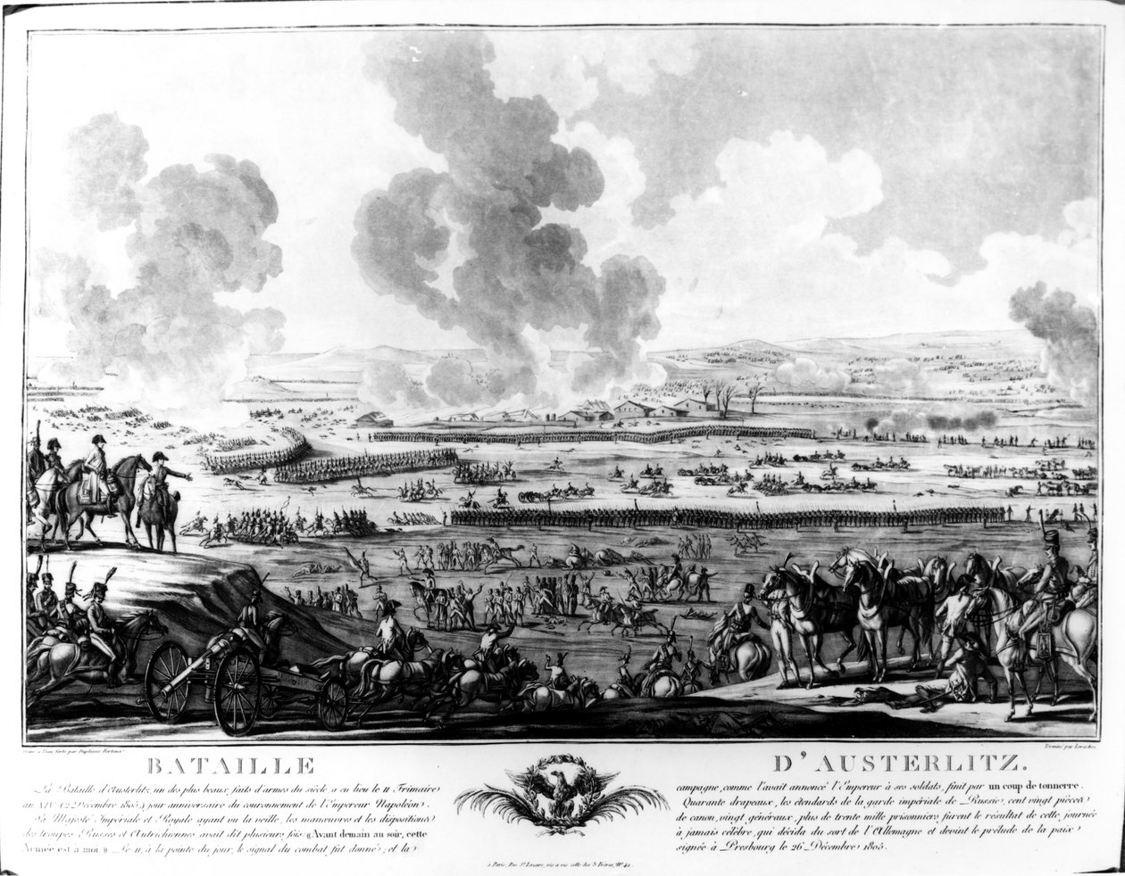 Die Schlacht von Austerlitz, 2. Dezember 1805 von Jean Duplessi Bertaux