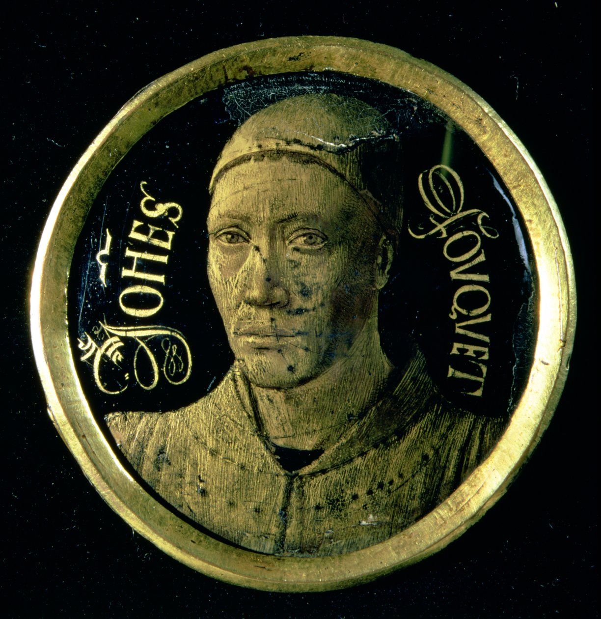 Selbstporträt-Medaille, ca. 1450 von Jean Fouquet