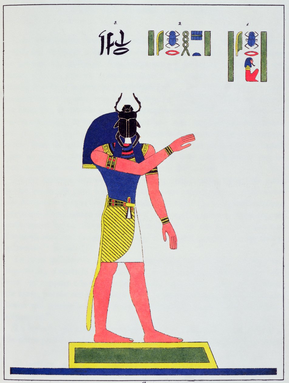 Der Gott Khepri, 1823 von Jean Francois Champollion
