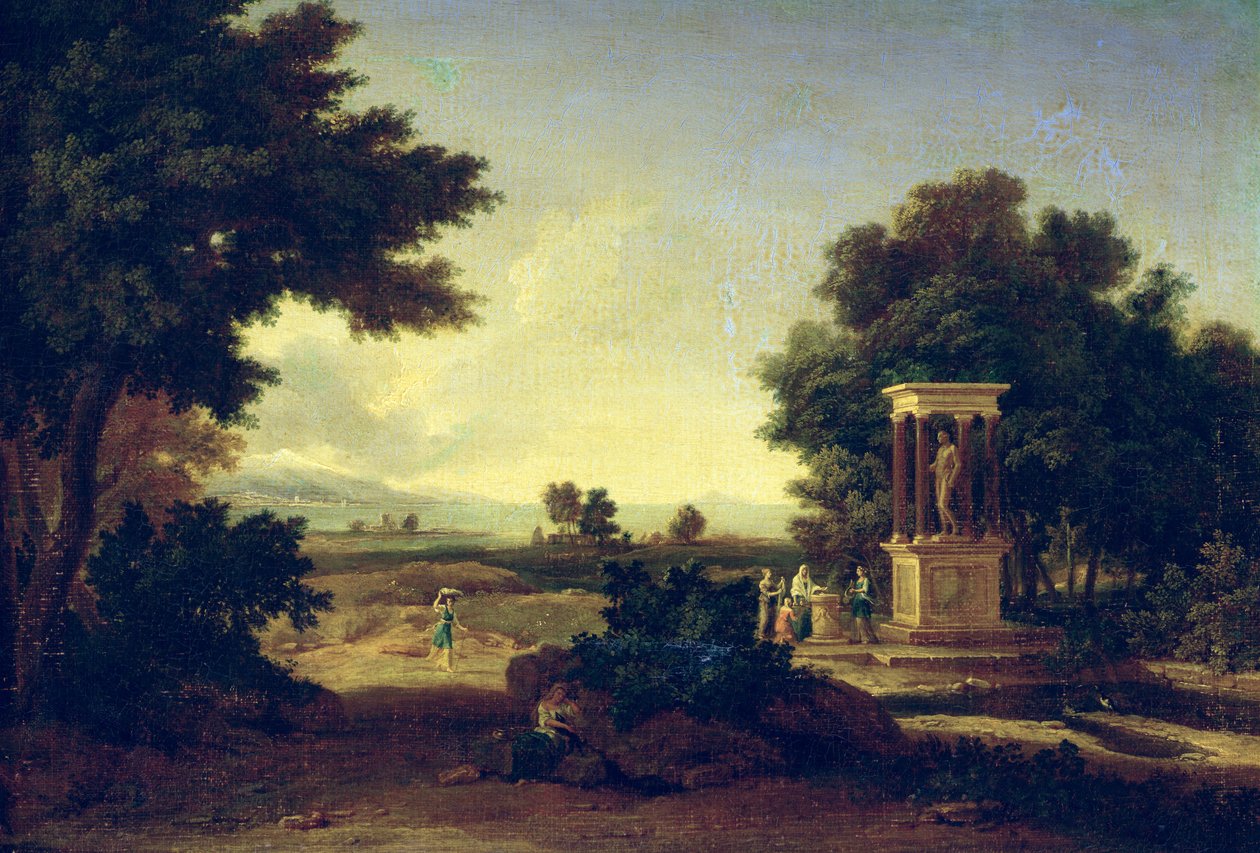 Idyllische Landschaft von Jean Francois I Millet