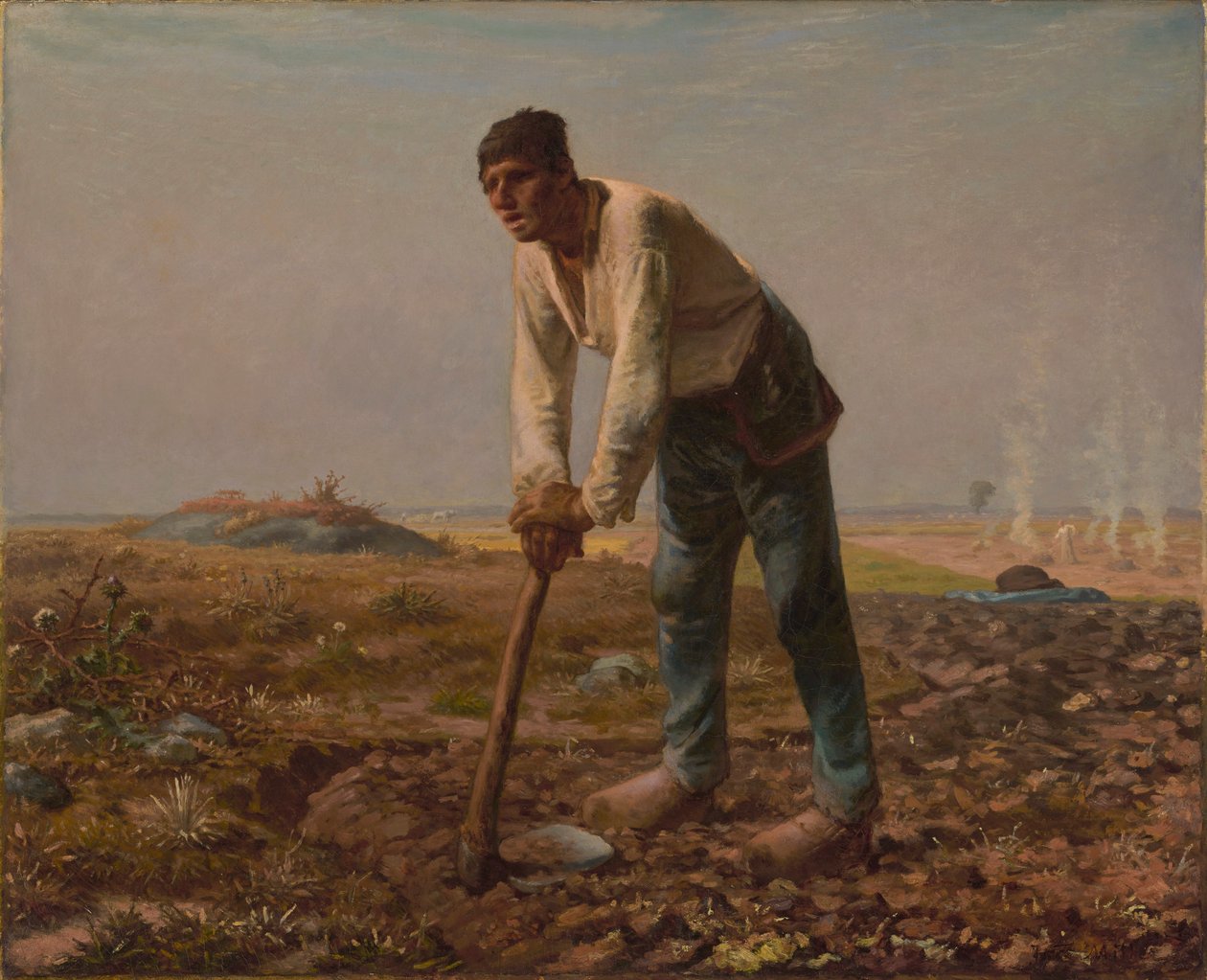 Der Mann mit der Hacke von Jean Francois Millet