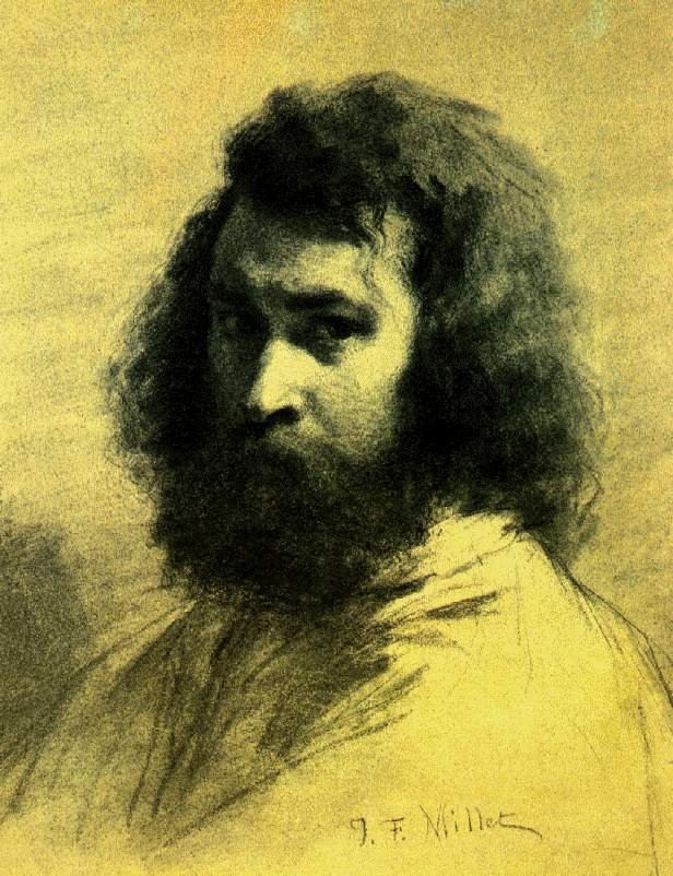 Selbstbildnis von Jean Francois Millet