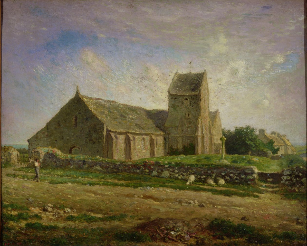 Die Kirche in Greville, ca. 1871-74 von Jean Francois Millet