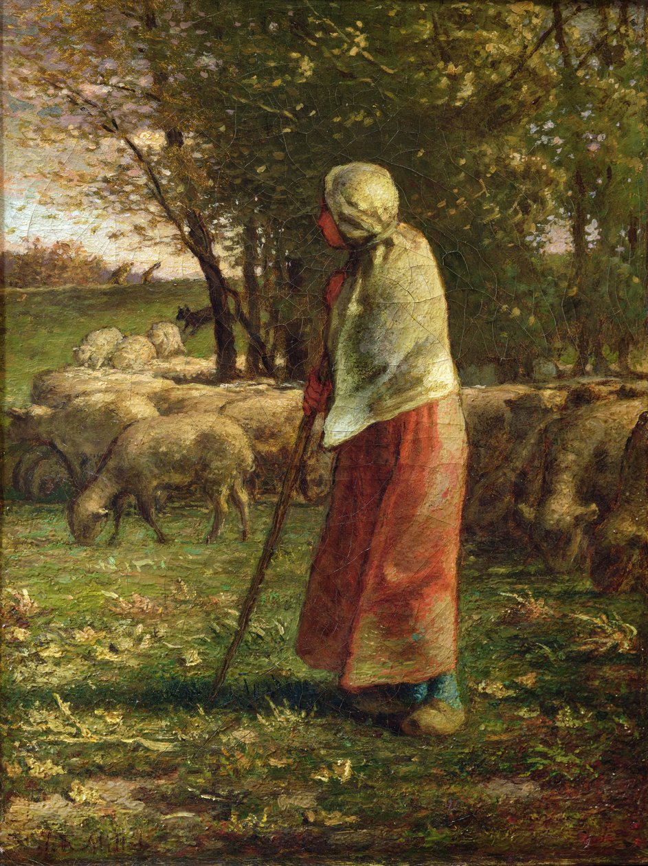 Die kleine Schäferin von Jean Francois Millet