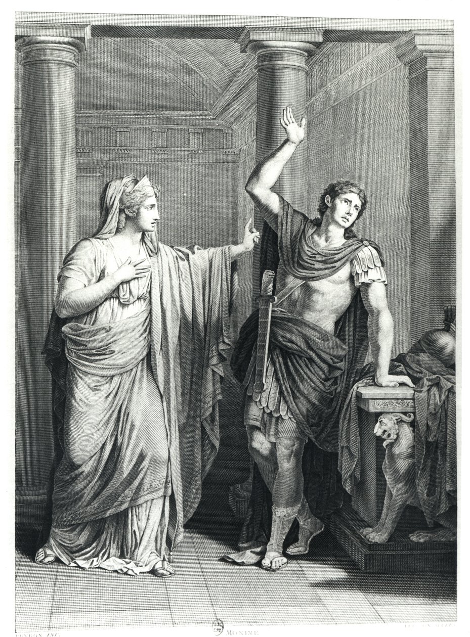 Monime und Xiphares, Illustration aus 