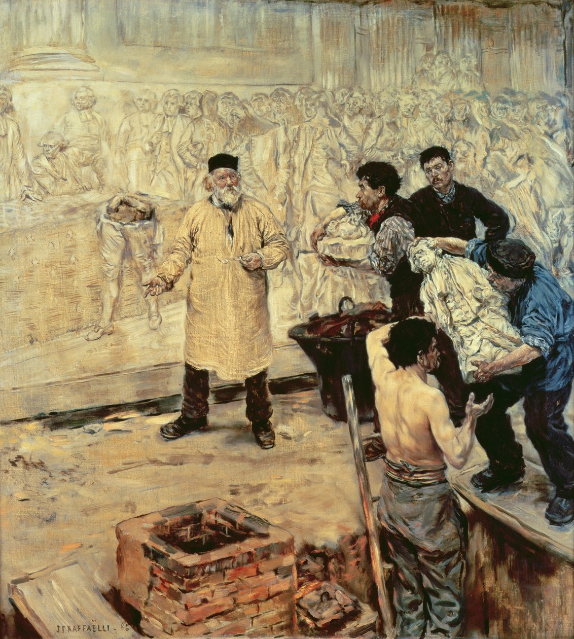 In der Gießerei, 1886 von Jean Francois Raffaelli