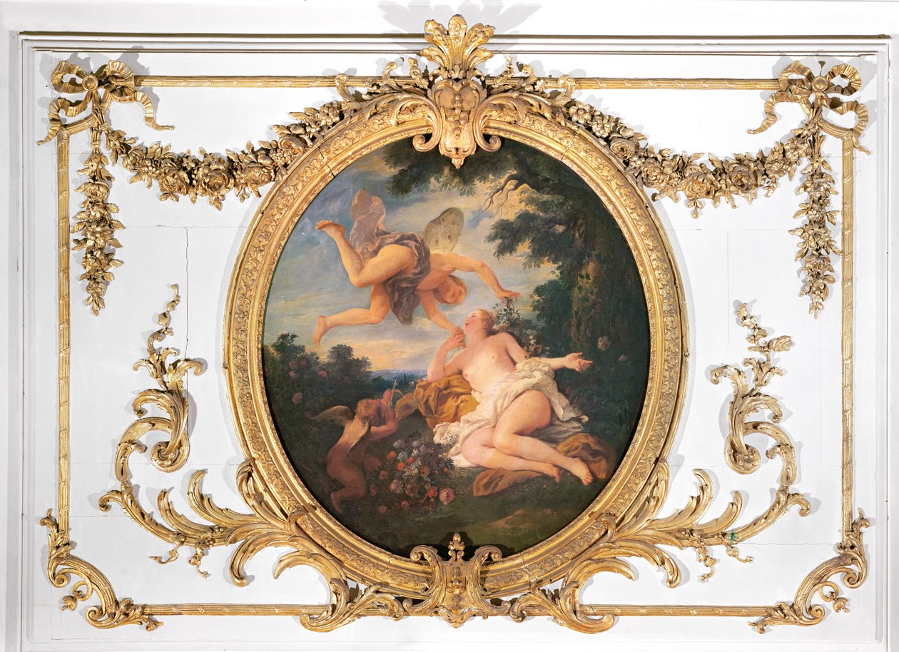 Zephyr und Flora, aus dem Salle de Conseil von Jean François de Troy