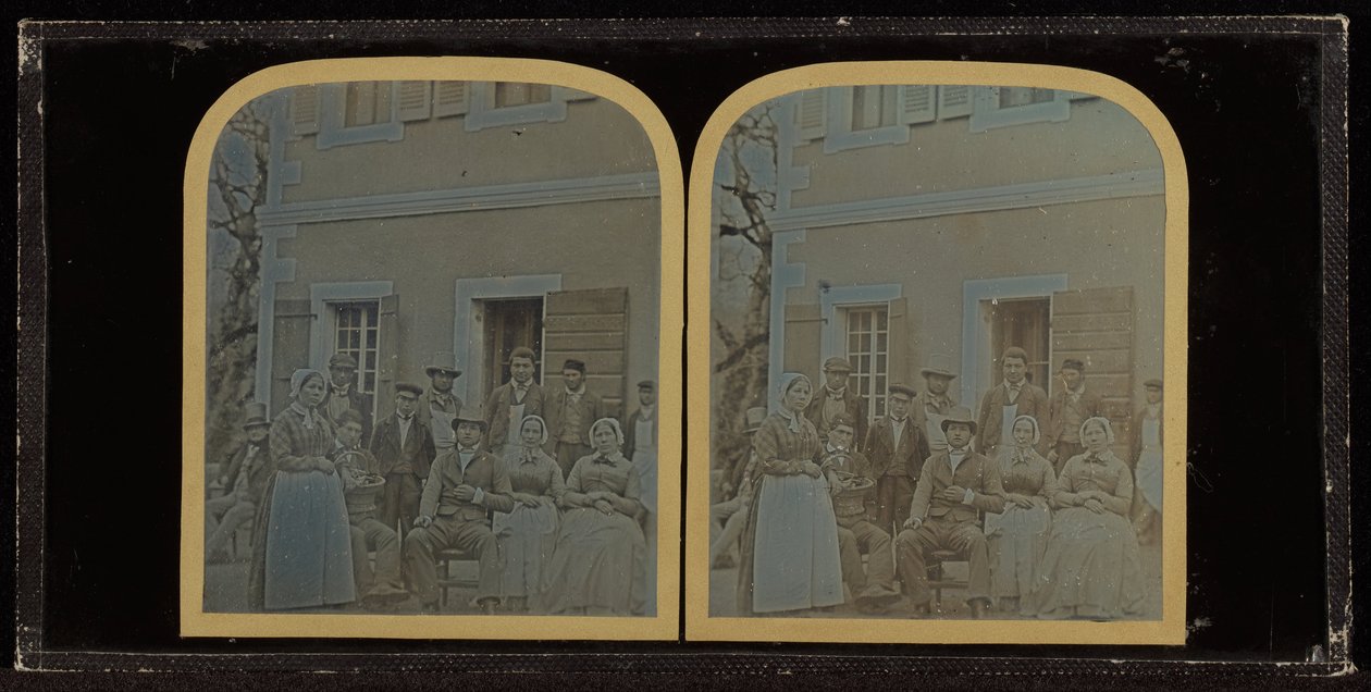 Gruppenporträt von zwölf Dienern von Jean-Gabriel Eynard von Jean Gabriel Eynard