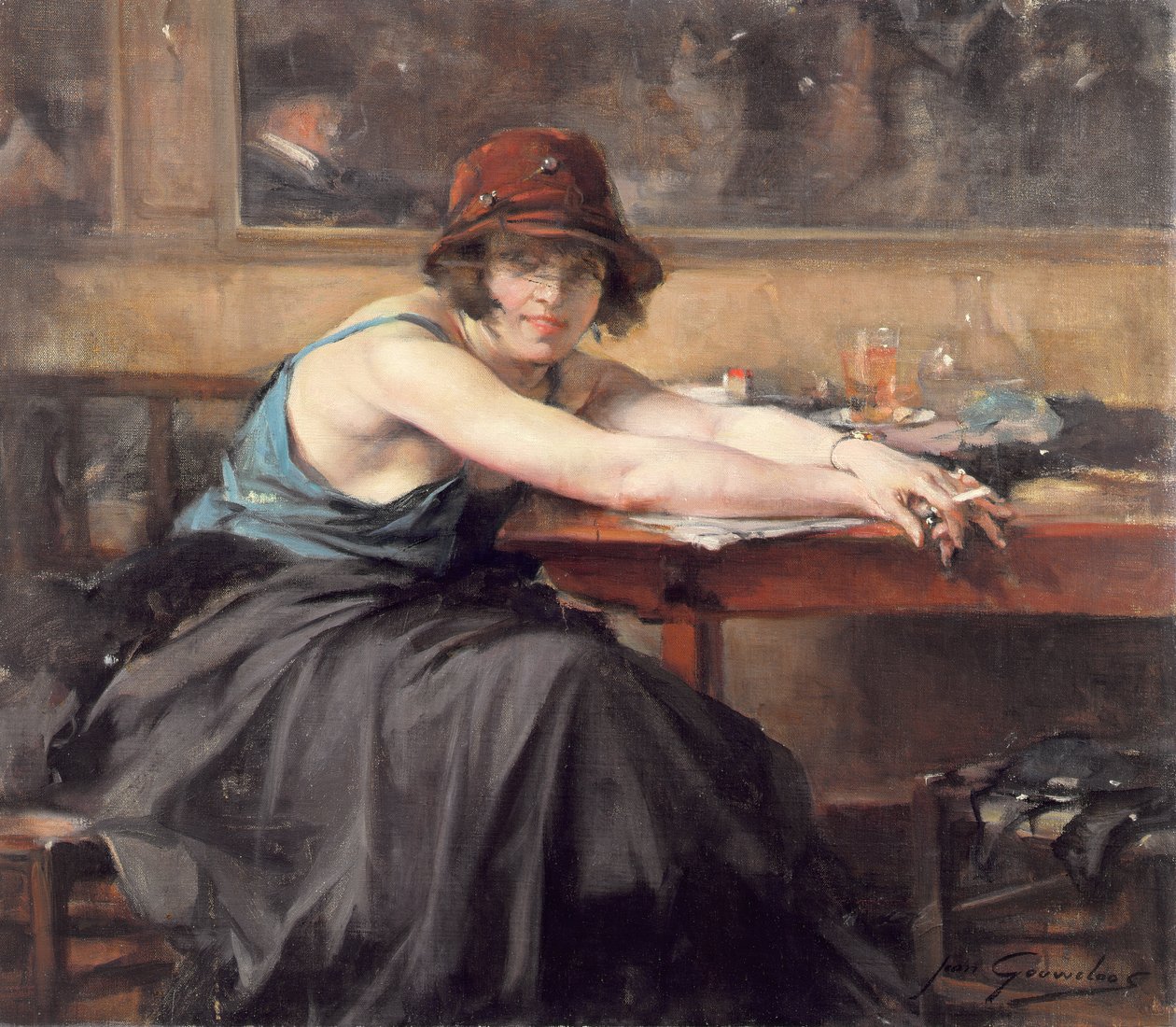 Im Café von Jean Gouweloos