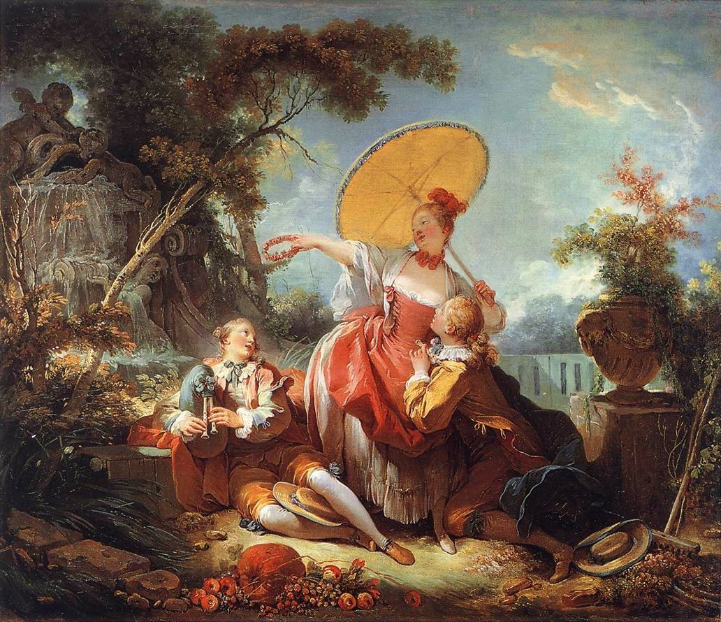 Der musikalische Wettstreit von Jean Honore Fragonard