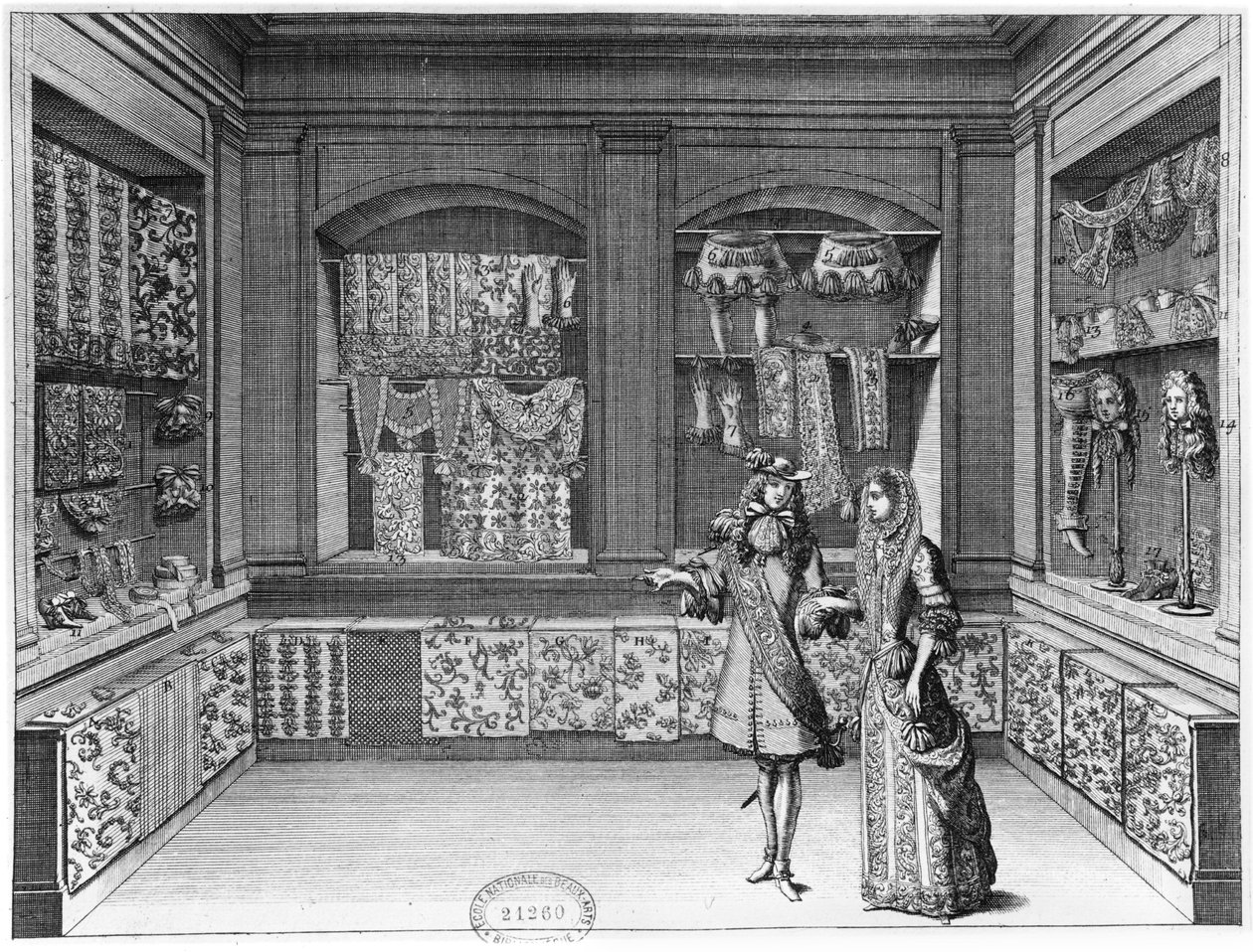 Der Laden der Galanterien, Illustration aus 