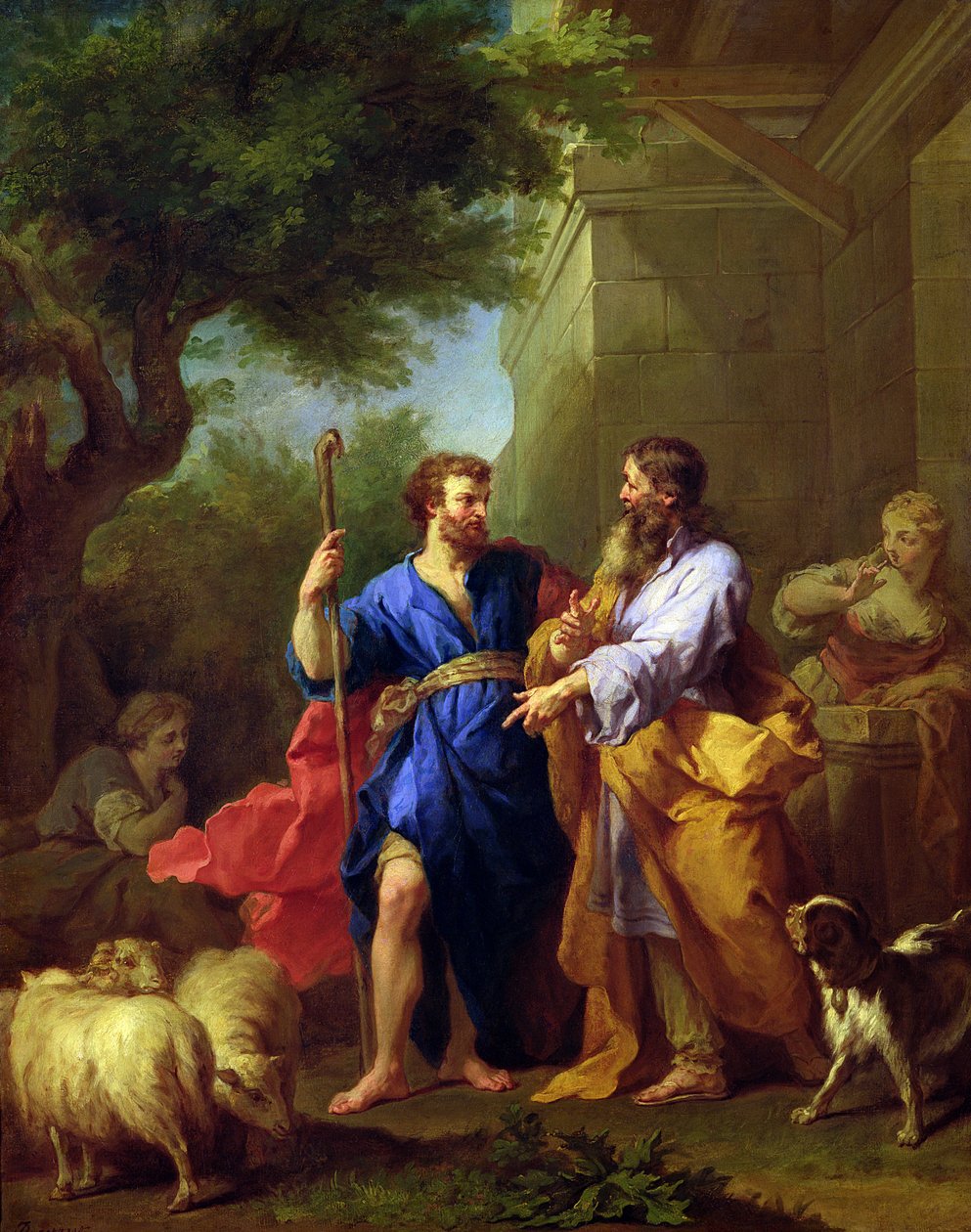 Jakob und Laban, vor 1737 von Jean Bernard Restout