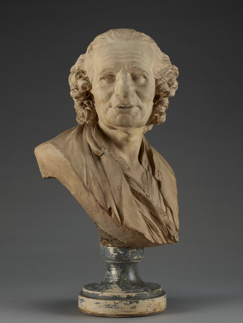 Büste von Alexis-Jean-Eustache Taitbout, 1762 (Terrakotta auf Gips-Sockel) von Jean Jacques Caffieri
