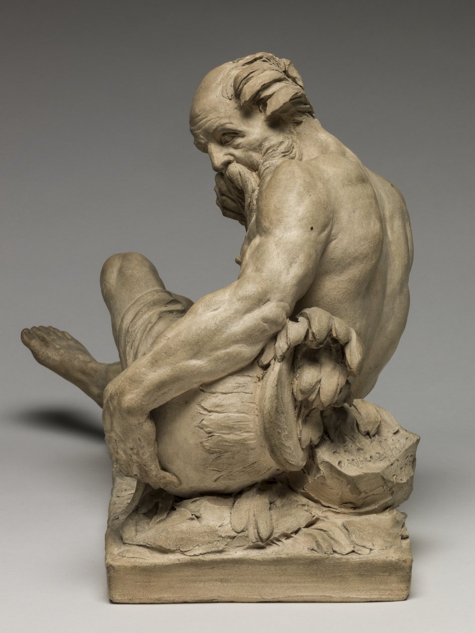 Flussgott, 1755 (Terrakotta) von Jean Jacques Caffieri