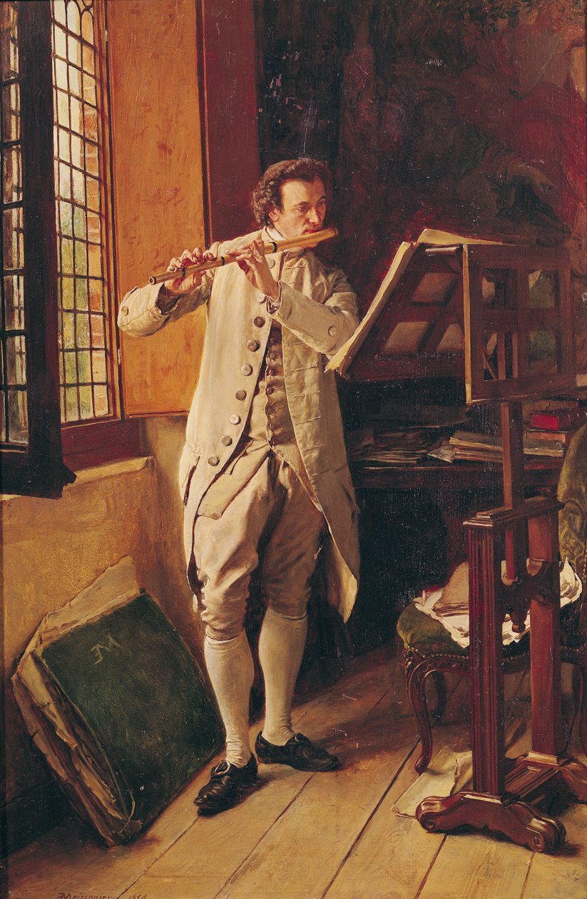 Der Flötenspieler von Jean Louis Ernest Meissonier