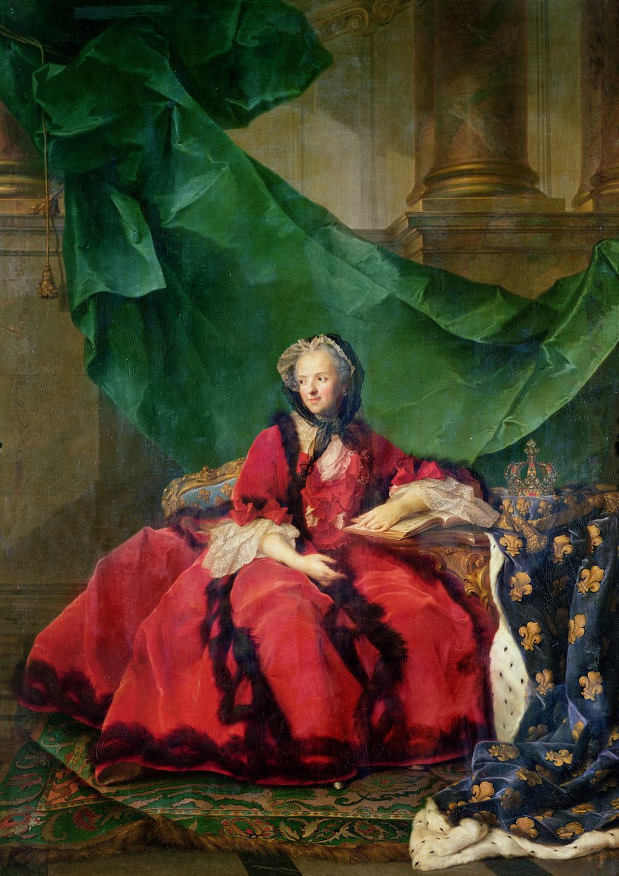 Porträt von Maria Leszczynska in Alltagskleidung von Jean Marc Nattier