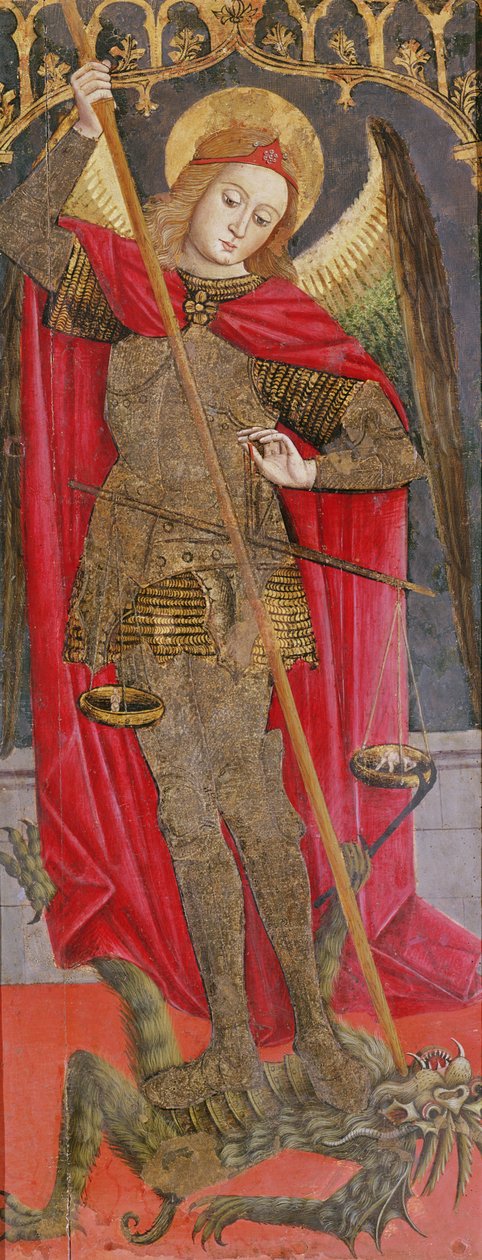 St. Michael tötet den Drachen von Jean Mirailhet