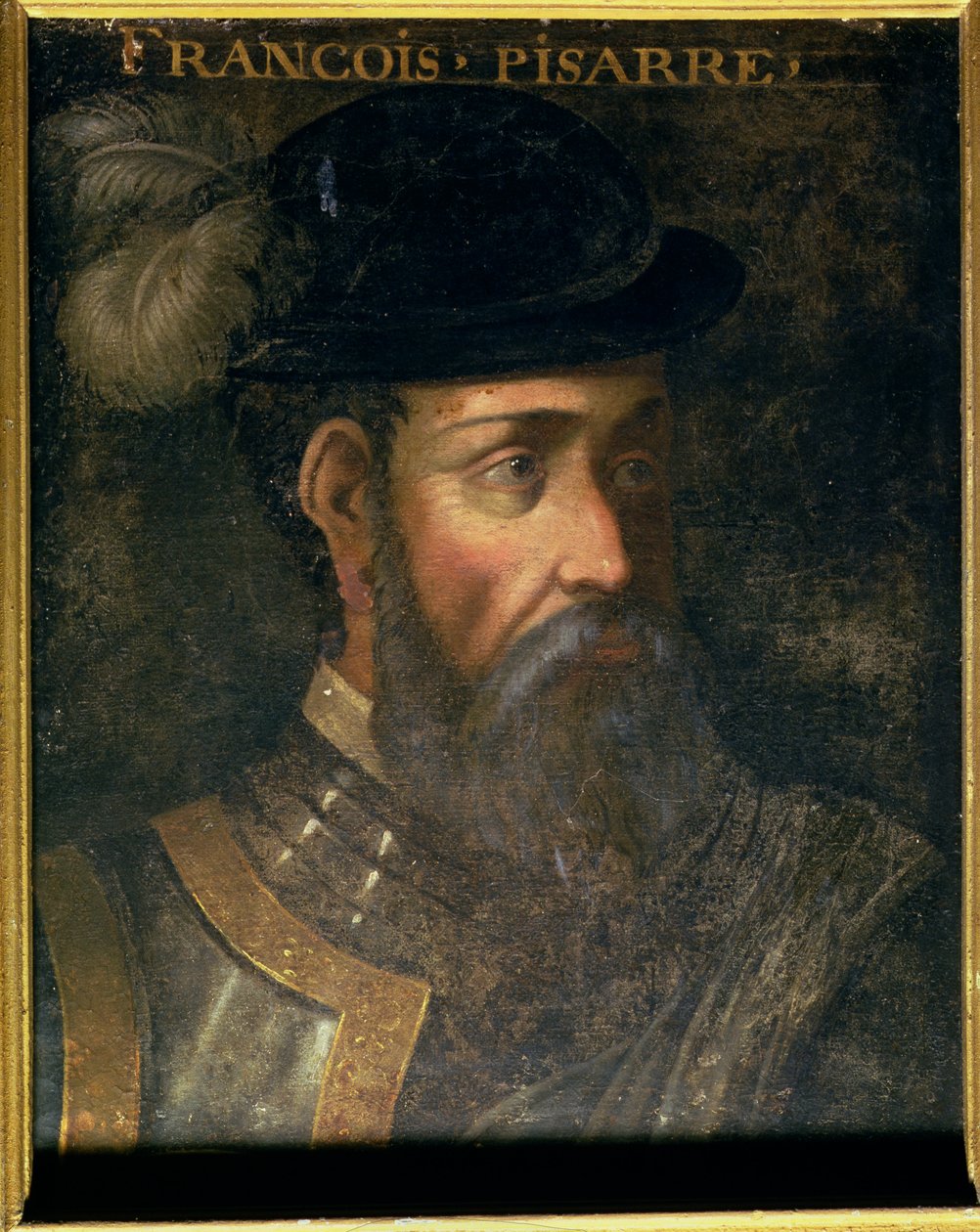 Porträt von Francisco Pizarro (ca. 1478-1541) spanischer Eroberer von Peru von Jean Laurent Mosnier