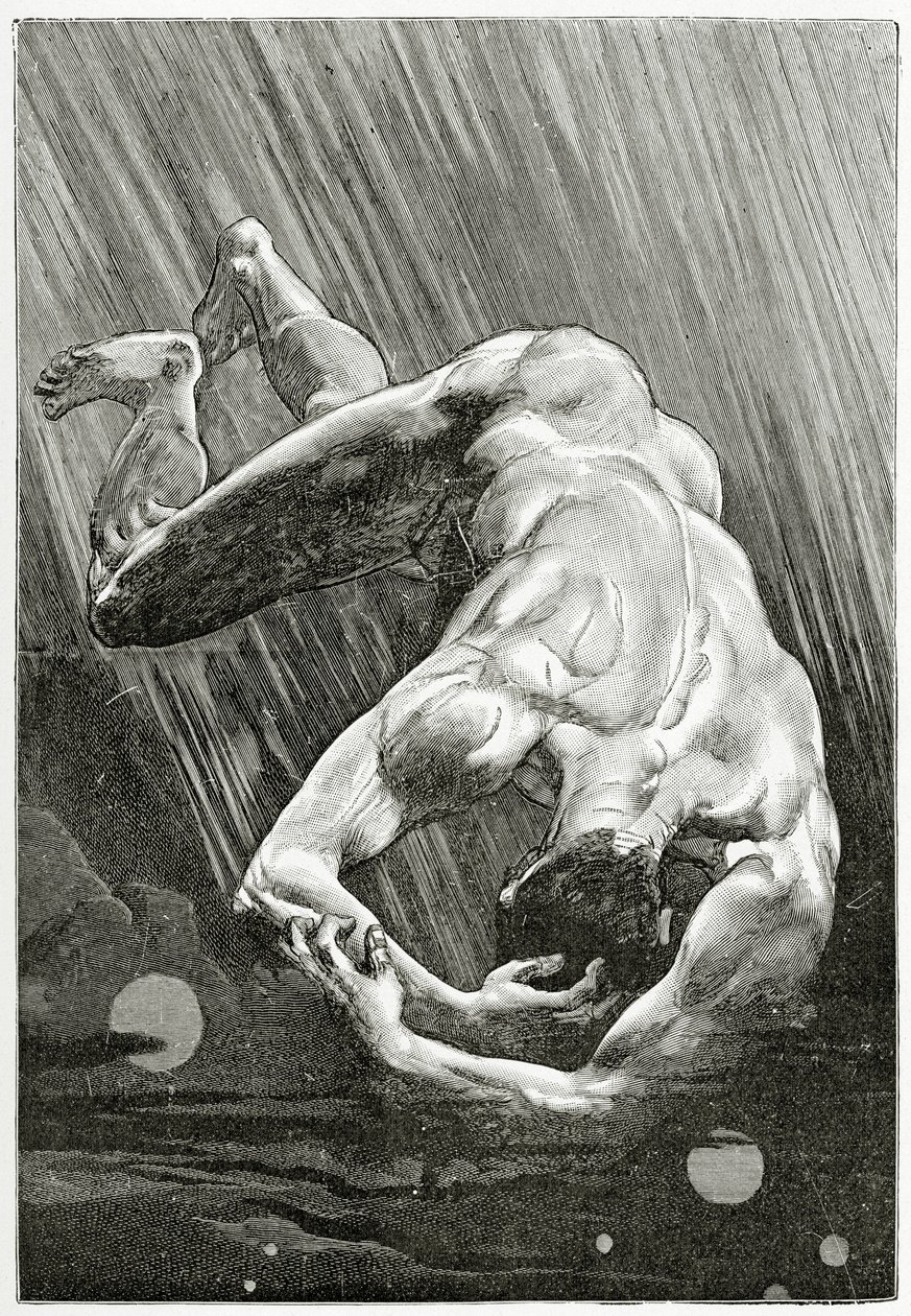 Das Ende von Satan, 19. Jahrhundert von Jean Paul Laurens
