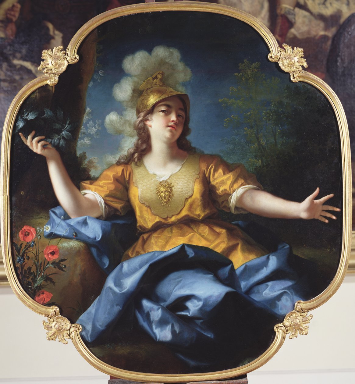 Porträt einer Frau als Minerva, 1730 von Jean Raoux