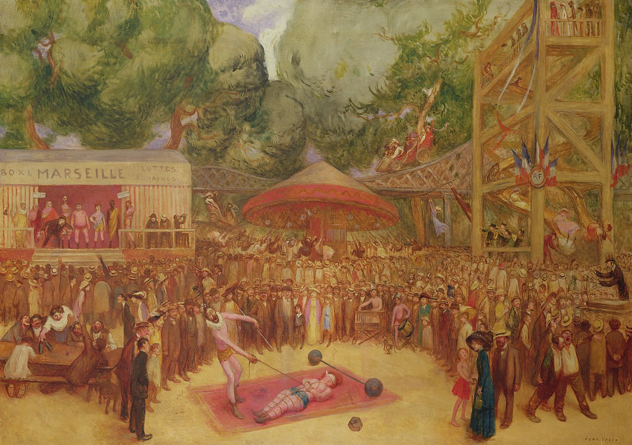 Der Jahrmarkt in Saint-Cloud, ca. 1920 von Jean Veber