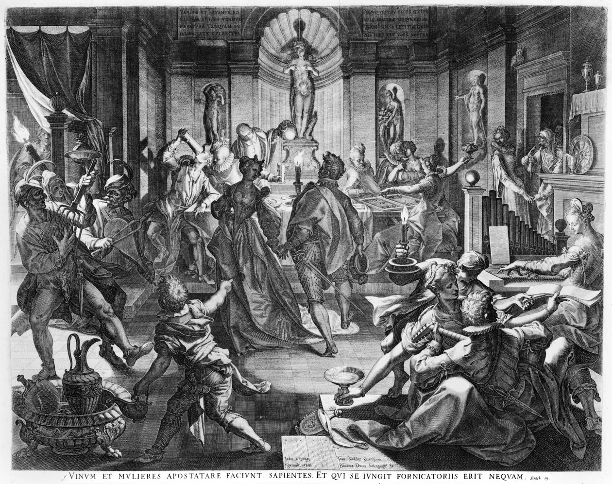 Feierszene, 1588 von Jean or Johann Sadeler