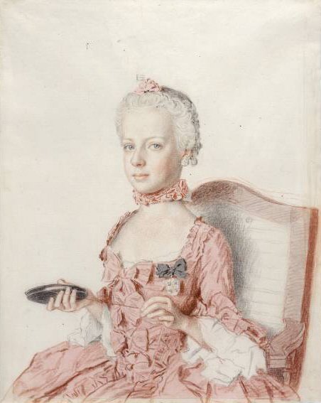Porträt der Erzherzogin Maria Antonia von Österreich von Jean Étienne Liotard