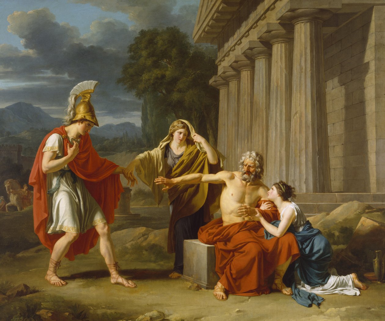 Ödipus in Kolonos von Jean Antoine Théodore Giroust
