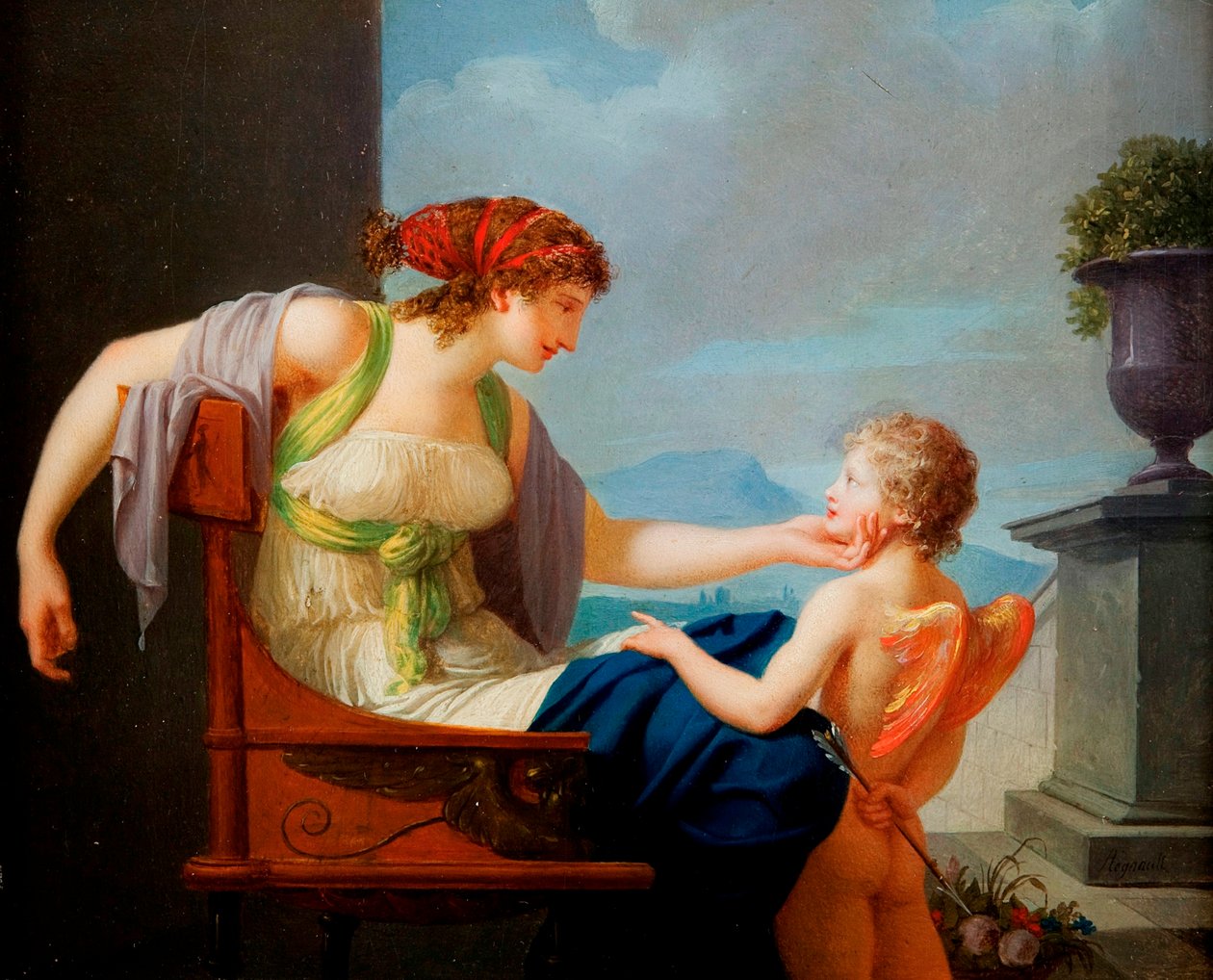 Venus und Amor von Jean Baptiste Regnault