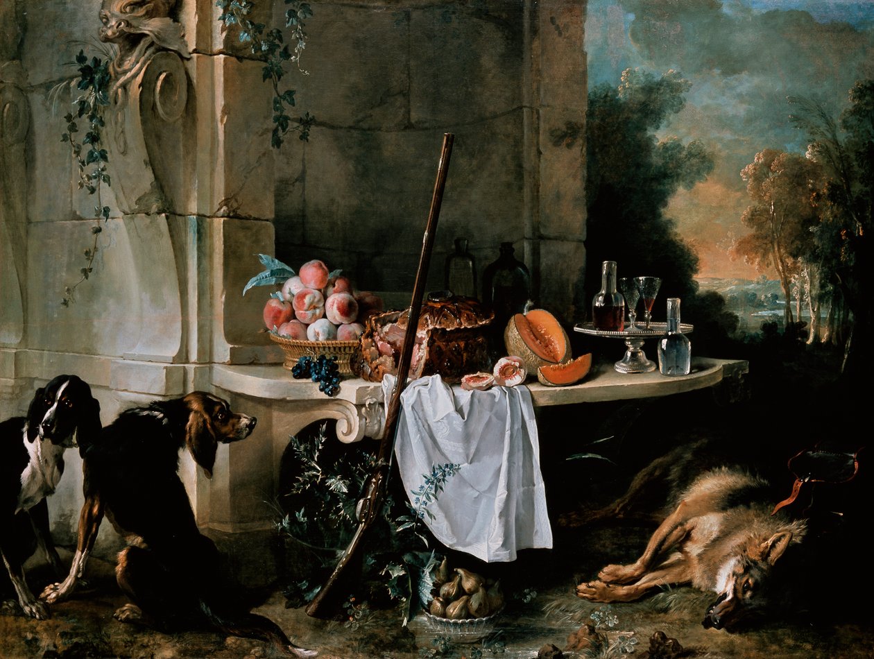 Toter Wolf von Jean Baptiste Oudry