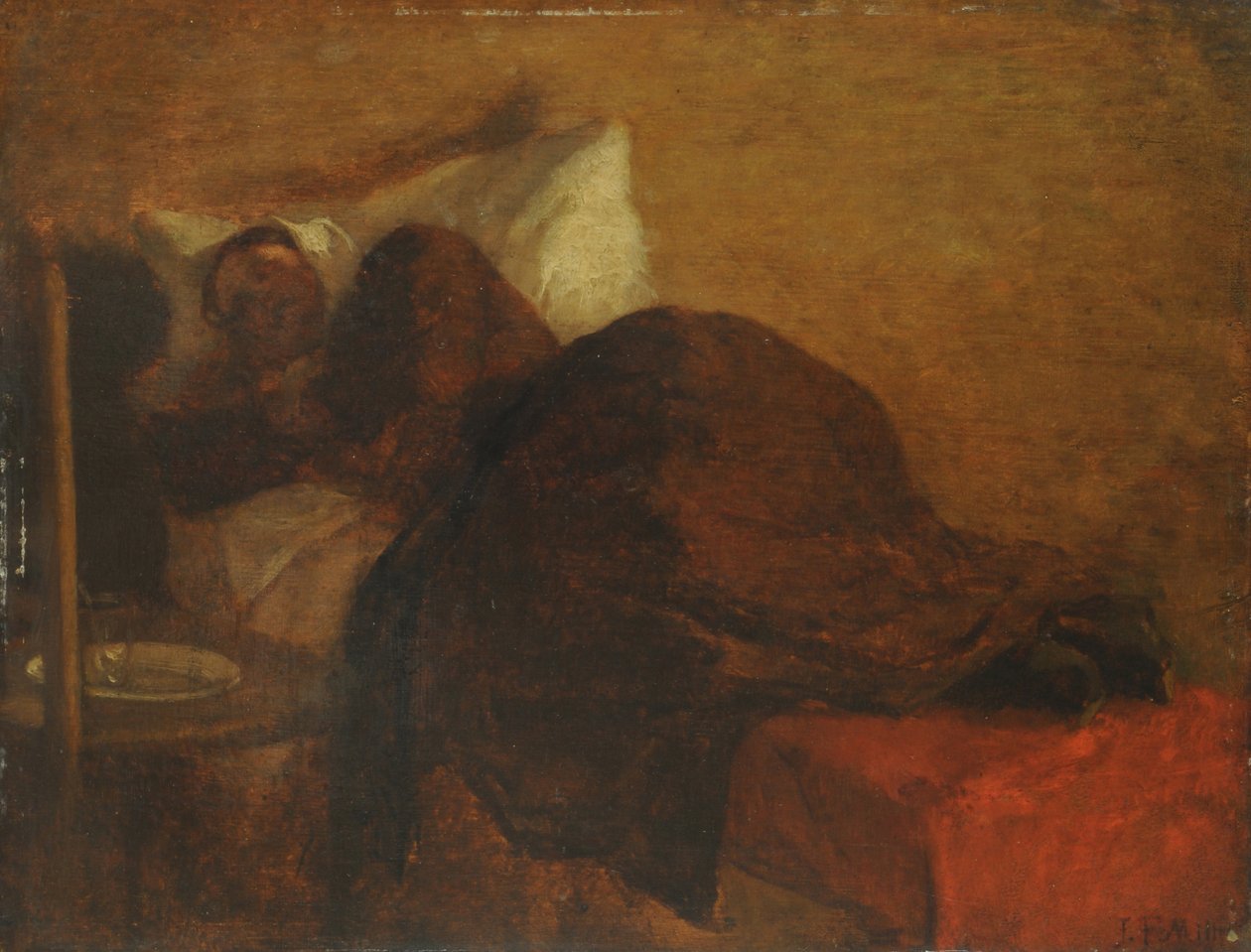 Die Frau des Künstlers von Jean Francois Millet