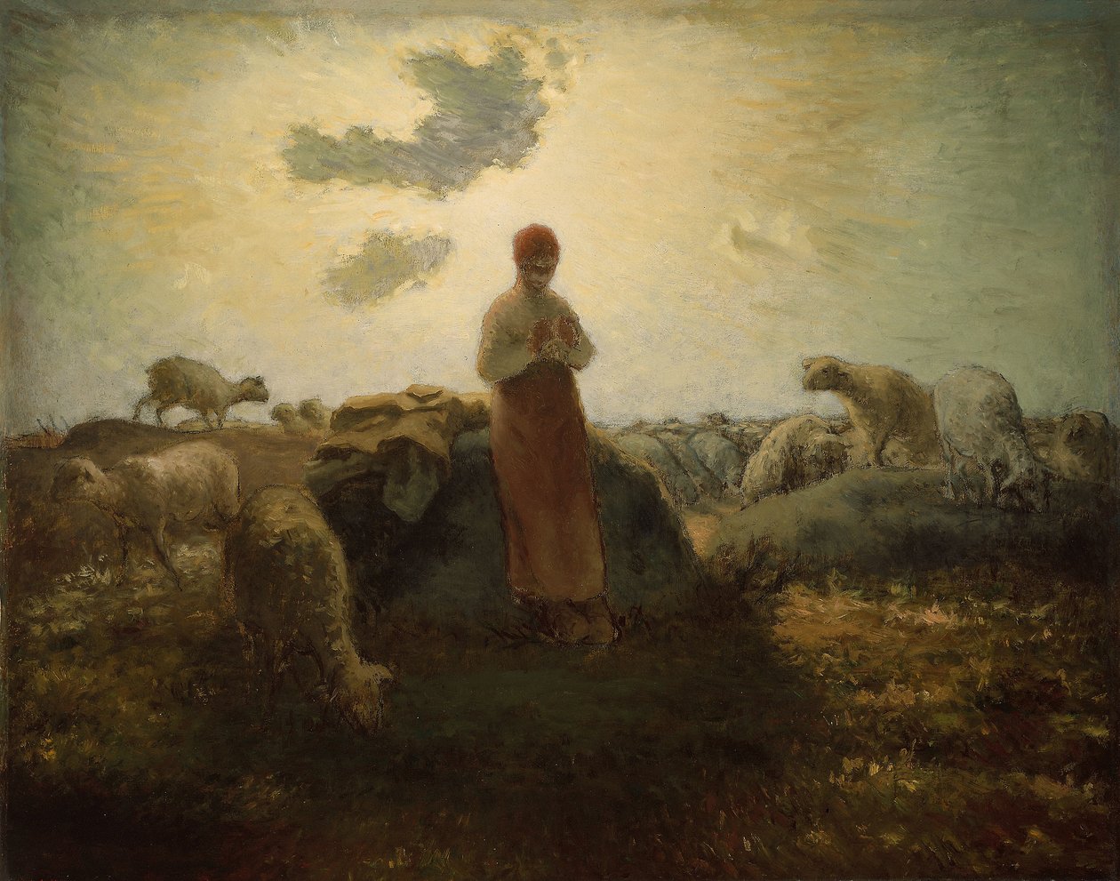 Der Hüter der Herde von Jean Francois Millet