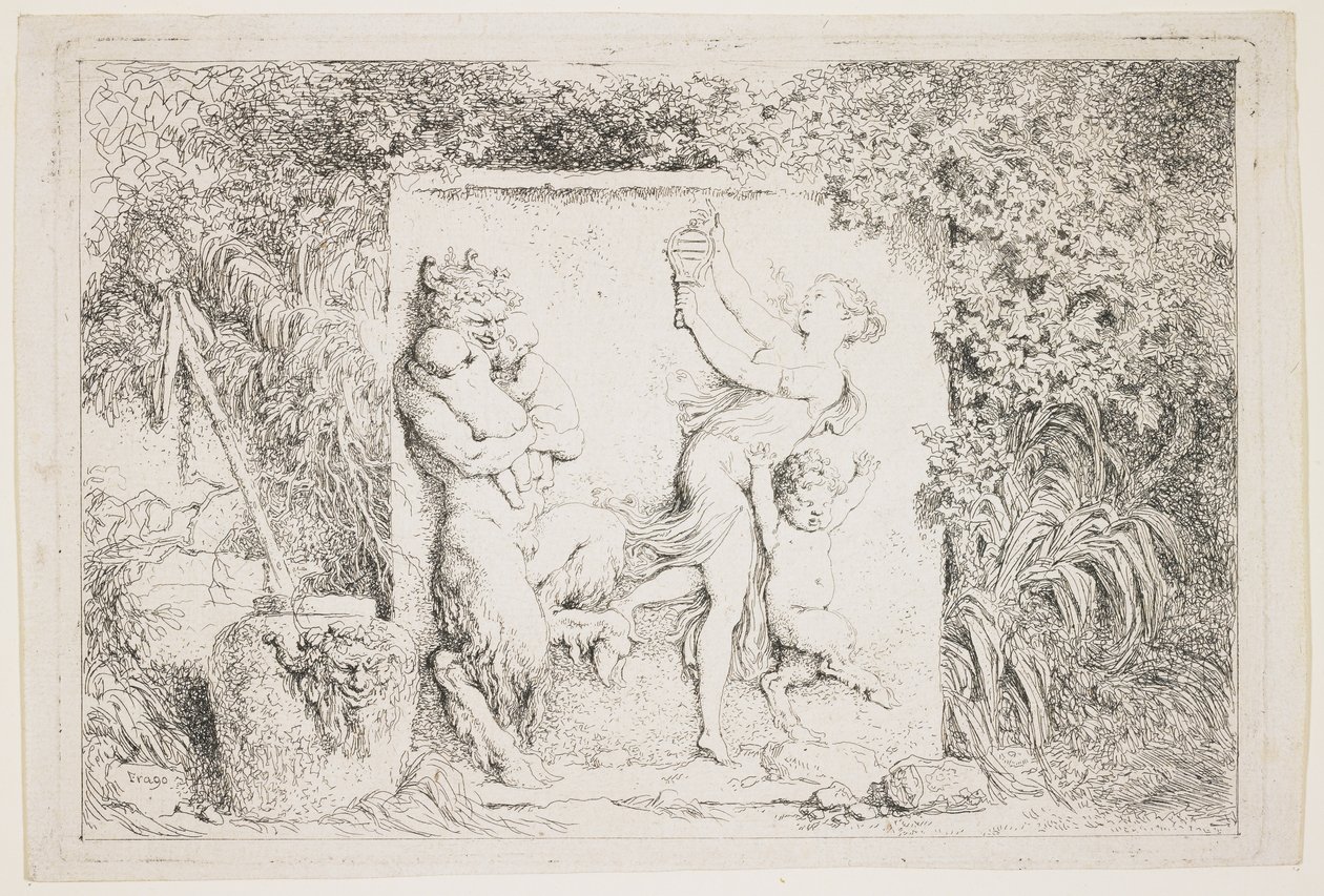 Der Tanz der Satyrn von Jean Honore Fragonard