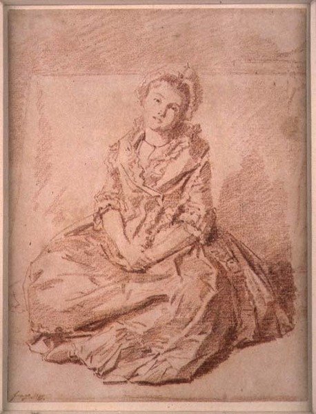 Sitzendes Mädchen von Jean Honore Fragonard
