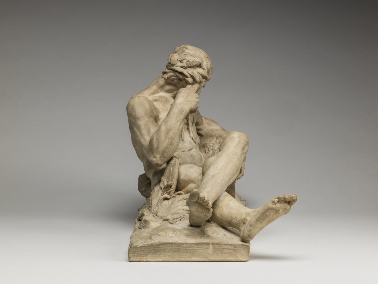 Flussgott, 1755 (Terrakotta) von Jean Jacques Caffieri
