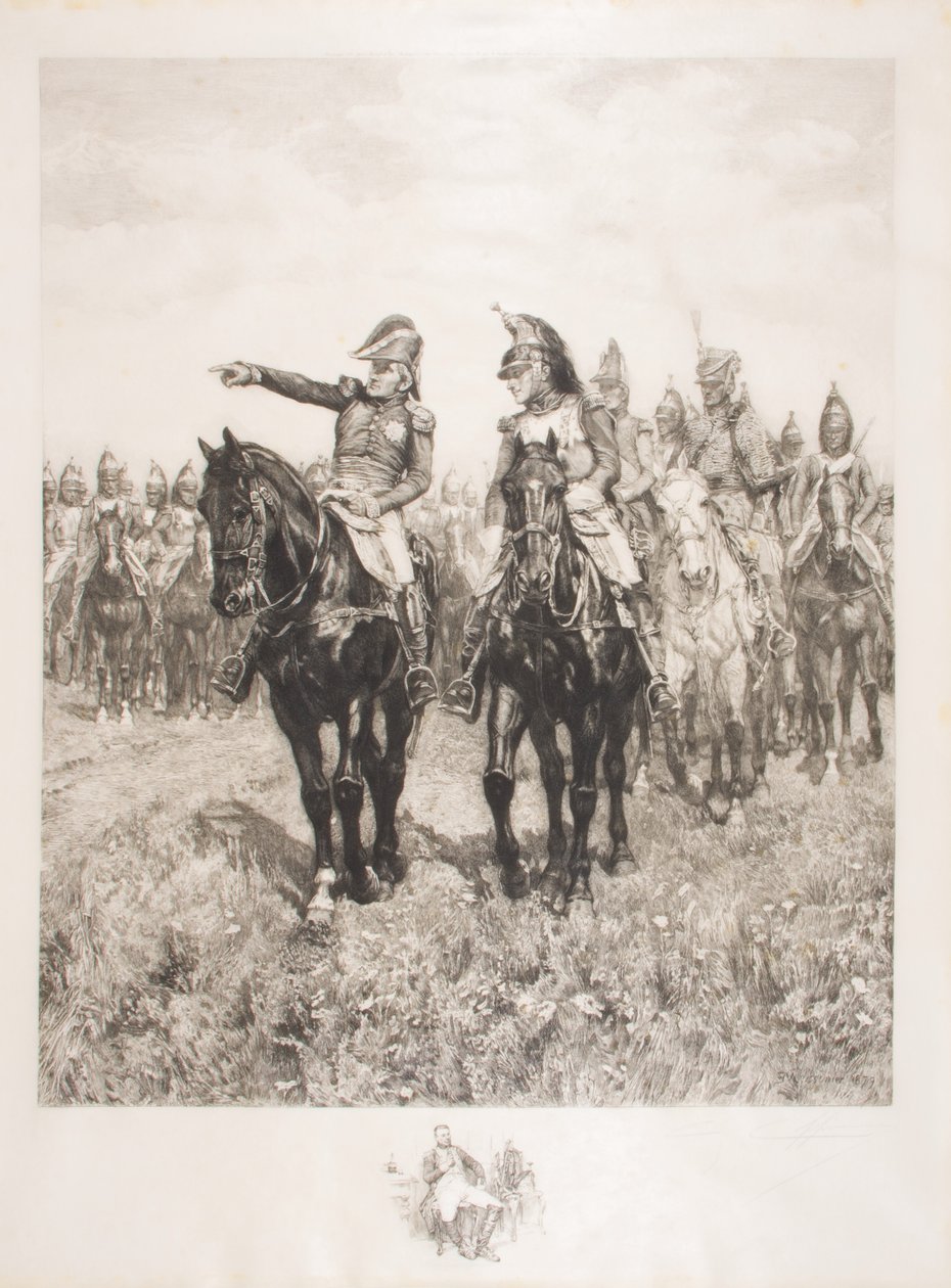 Stab bei Austerlitz, graviert von C. Coppier von Jean Louis Ernest Meissonier