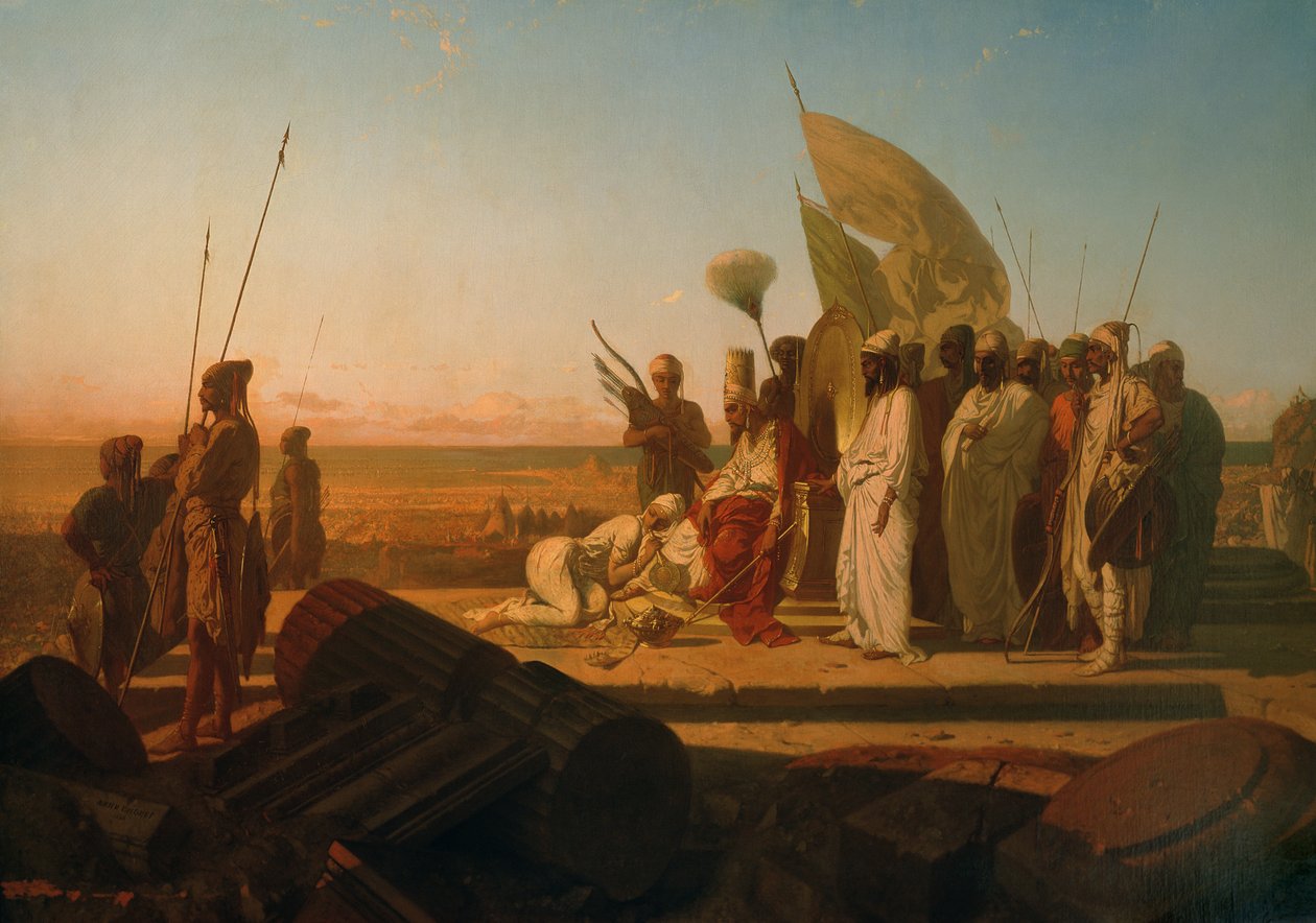 Xerxes am Hellespont von Jean Adrien Guignet