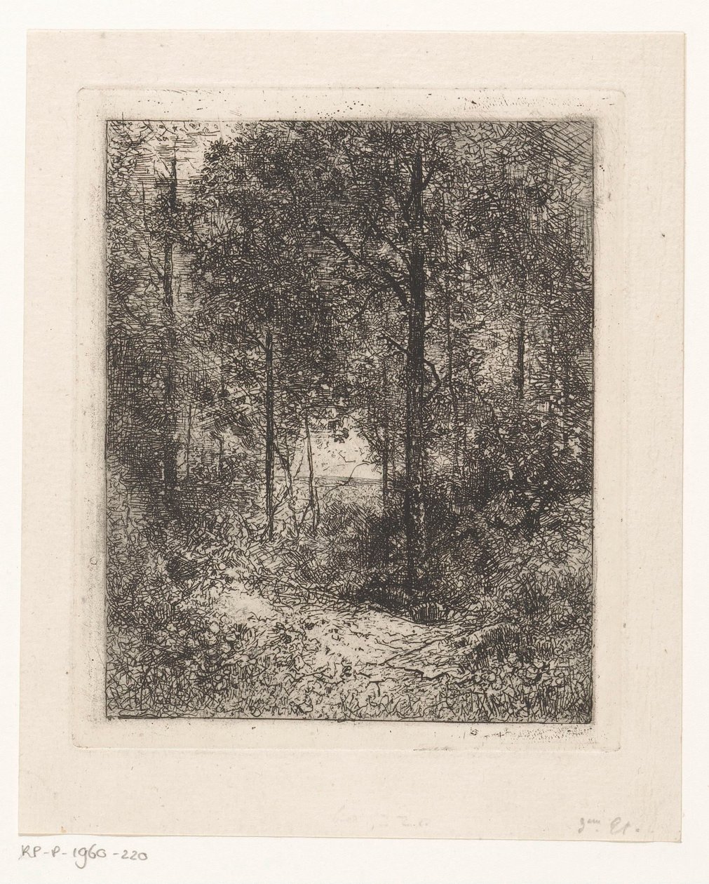 Waldansicht von Jean Alexis Achard