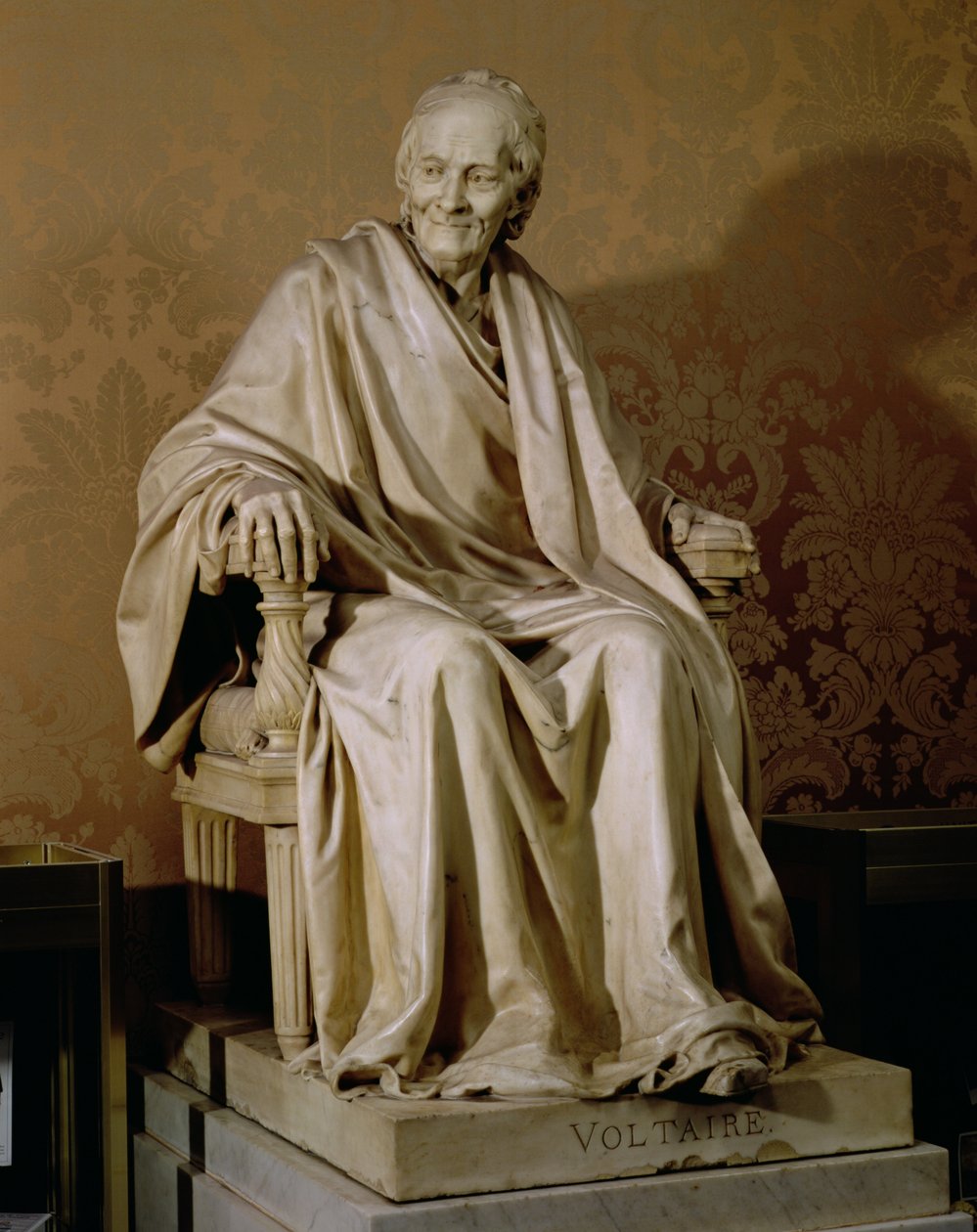 Francois-Marie Arouet Voltaire (1694-1778) 1781 (Marmor) von Jean Antoine Houdon