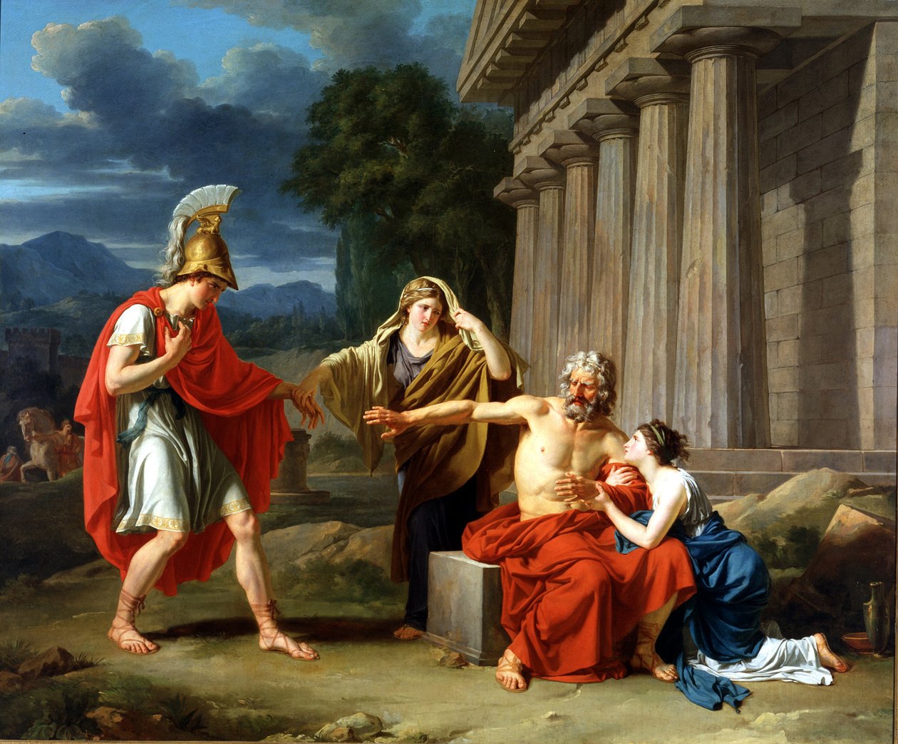 Ödipus in Kolonos von Jean Antoine Théodore Giroust