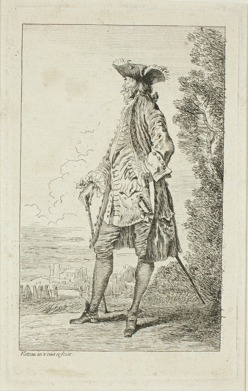 Modische Figuren von Jean Antoine Watteau