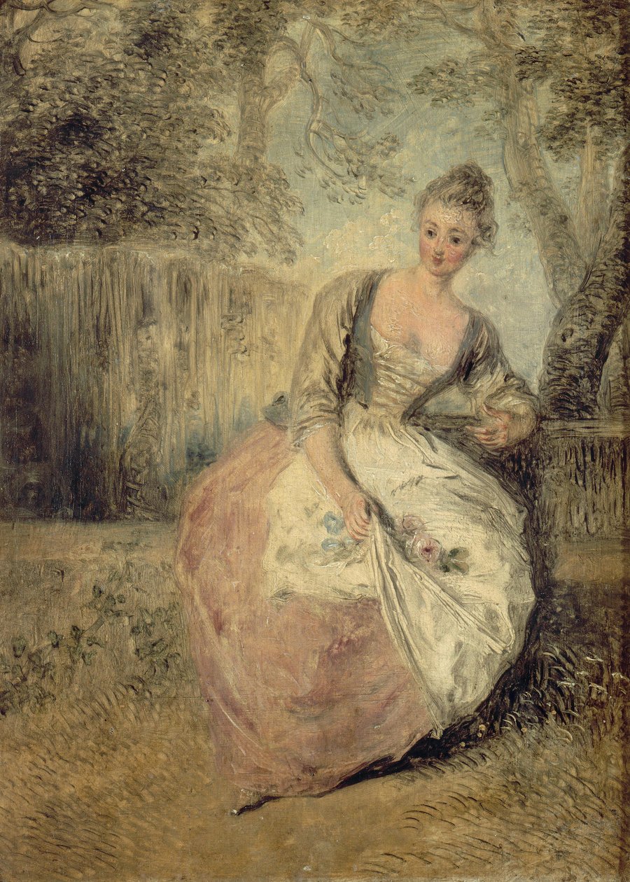 Die besorgte Geliebte von Jean Antoine Watteau