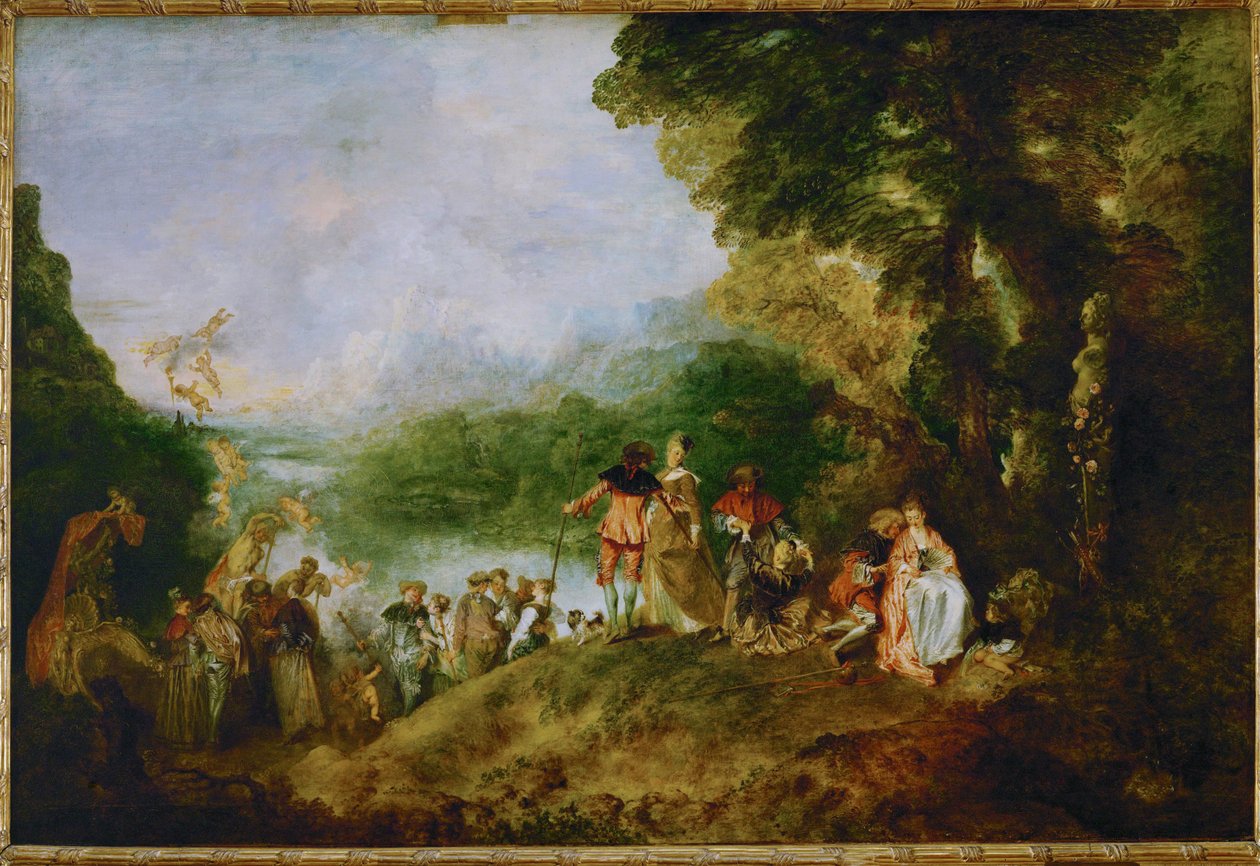 Die Einschiffung nach Kythera von Jean Antoine Watteau