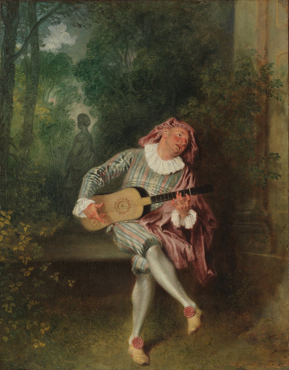 Mezzetin von Jean Antoine Watteau