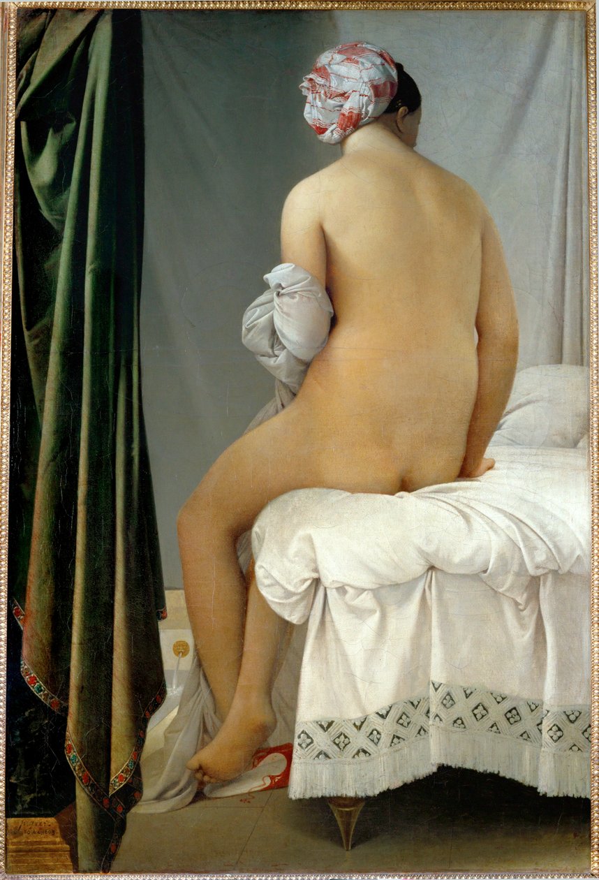 Badende Frau von Jean Auguste Dominique Ingres