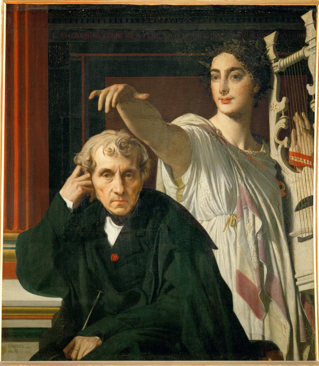 Komponist Luigi Cherubini und Muse von Jean Auguste Dominique Ingres