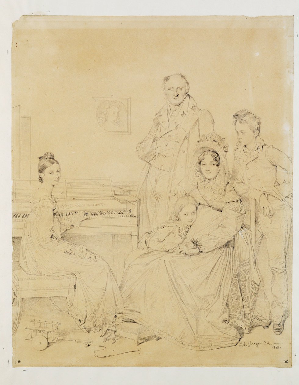 Die Familie Stamaty von Jean Auguste Dominique Ingres