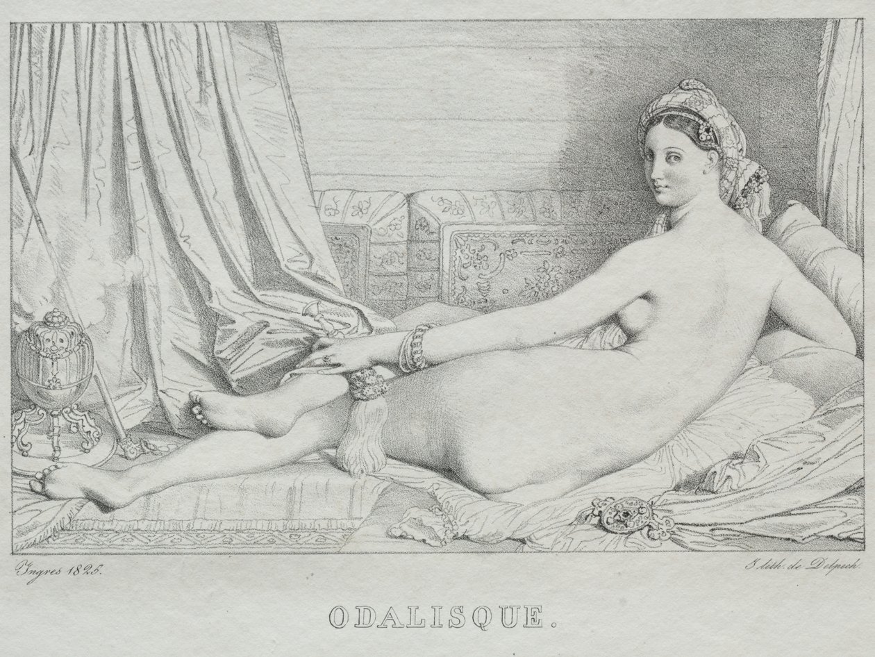 Odaliske von Jean Auguste Dominique Ingres