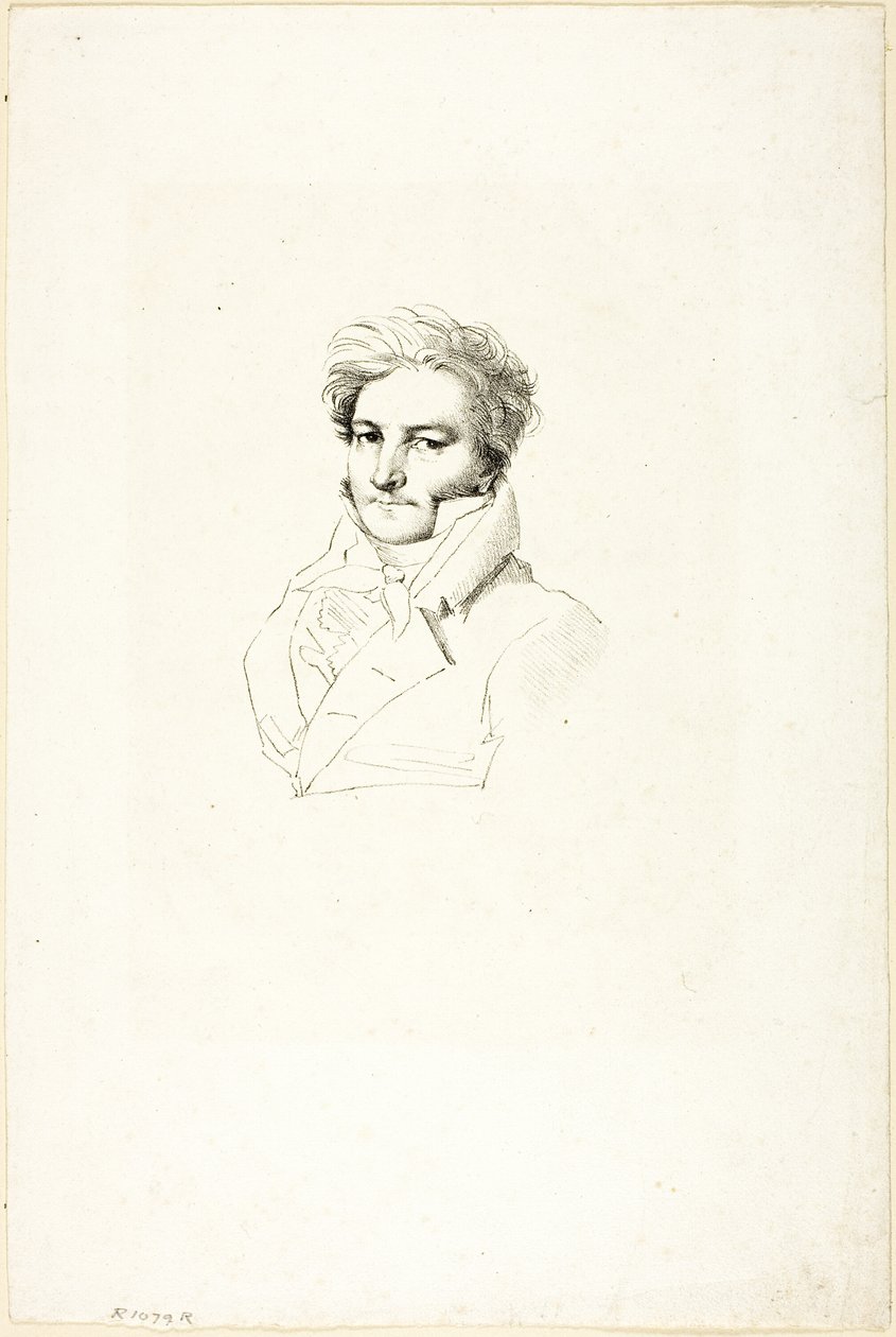 Porträt eines Mannes von Jean Auguste Dominique Ingres